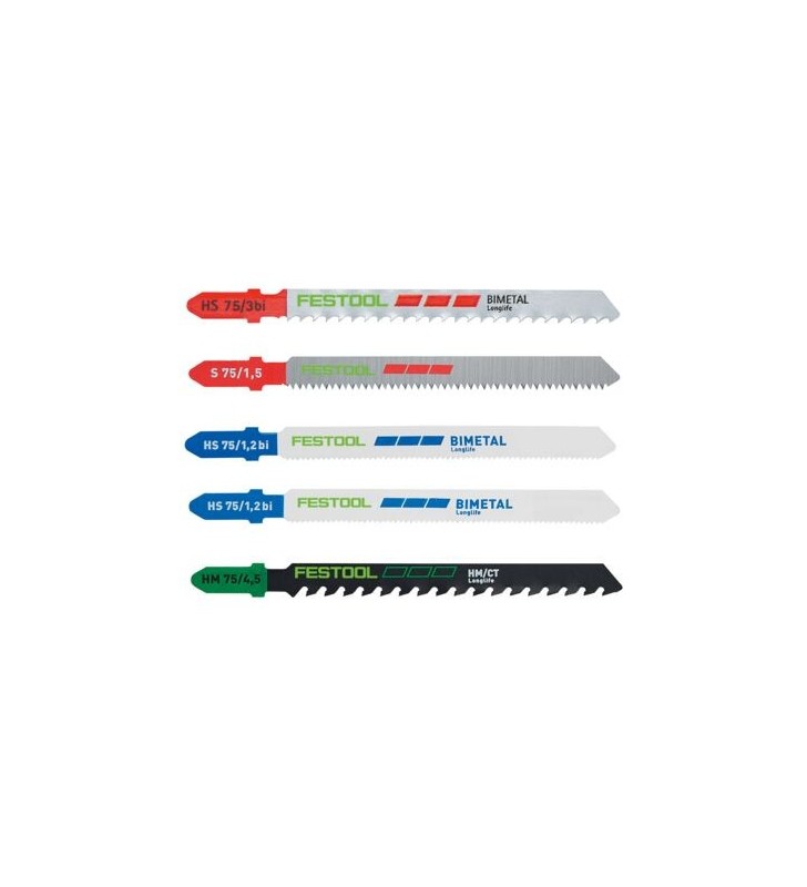 Festool - Jeu de lames de scie sauteuse STS-Sort/21 P/M/B