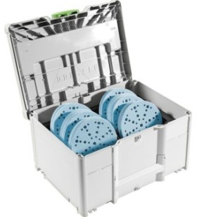 Festool - Systainer³ d'abrasifs SYS-STF D150 GR-Set Granat