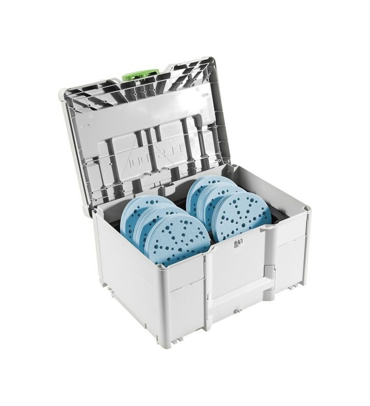 Festool - Systainer³ d'abrasifs SYS-STF D150 GR-Set Granat