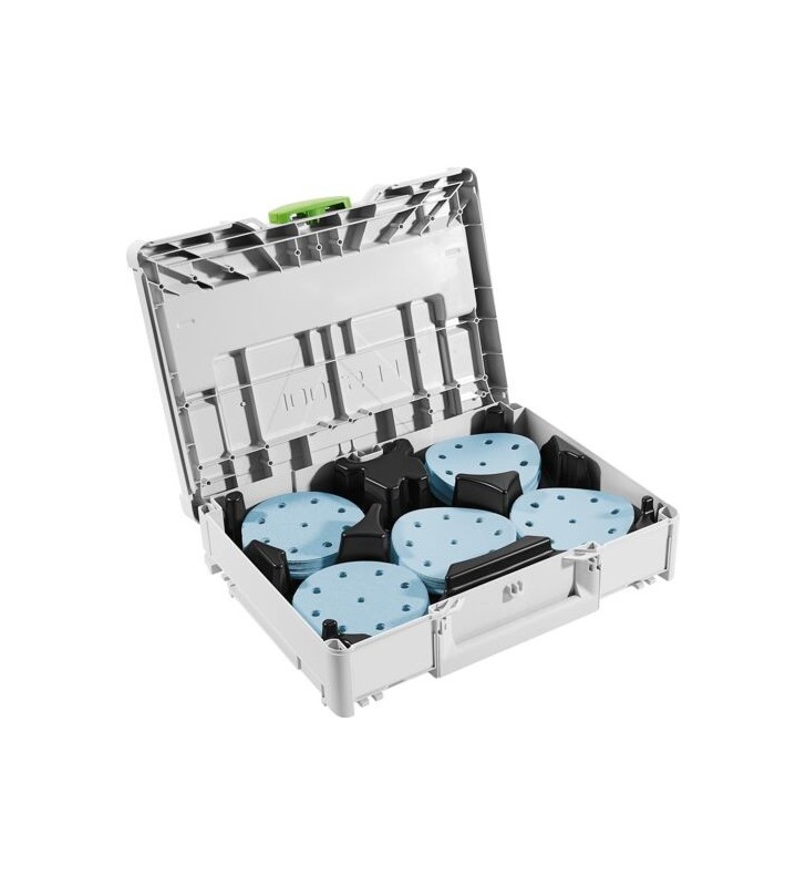 Festool - Systainer³ d'abrasifs SYS-STF D125 GR-Set Granat