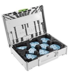 Festool - Systainer³ d'abrasifs SYS-STF D90/V93 GR-Set Granat