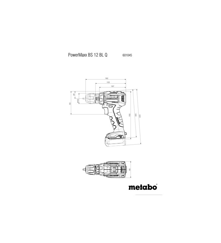 Metabo - BS 12 BL Q Pro