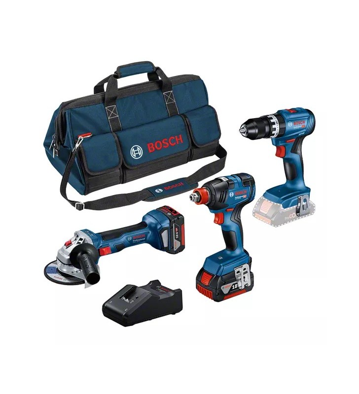 BOSCH -  Toolkit sans fil 3 Toolkit 18V (GSB+GWS+GDX) Toolbag - 0615990N31