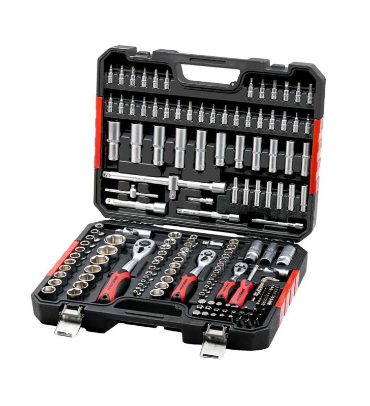 HM MUELLNER - Steckschluesselsatz 181 tlg Profi, 1/4", 3/8", 1/2" - 7181