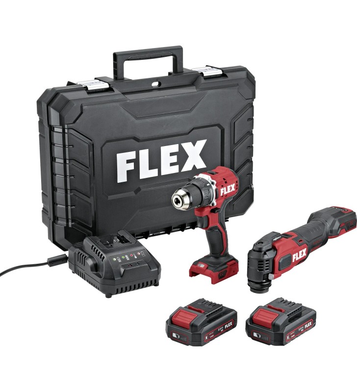 FLEX - DD LD+MT 18-ECTC/2.5 Set - DUO pack 18V Perceuse-visseuse + outil multifonction