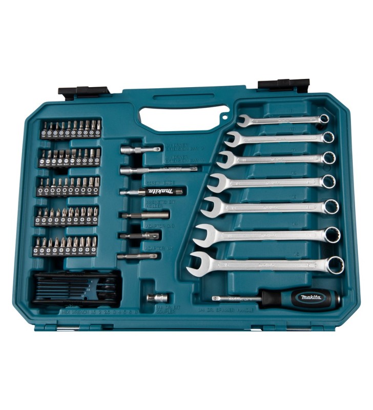 MAKITA - Coffret d'outils à main et d'embouts de vissage, 120 pièces E-06616