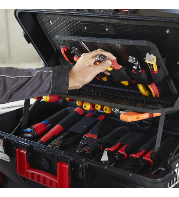 WIHA - Caisse à outils d'électricien Competence XXL III 100pcs - 44128