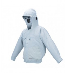 Makita - DFJ211ZL - Blouson ventilé avec capuche à batteries LXT & CXT 10,8V/14,4V/18V