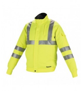 Makita - DFJ214ZL - Blouson ventilé type "Haute visibilité" CXT & LXT 10,8V/14,4V/18V