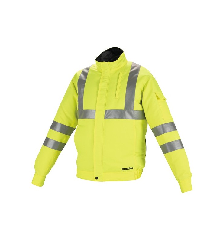 Makita - DFJ214ZL - Blouson ventilé type "Haute visibilité" CXT & LXT 10,8V/14,4V/18V