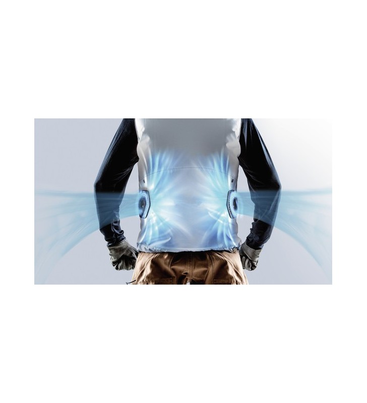 Makita - DFV210AL - Veste ventilée - type gilet CXT & LXT 12Vmax/14,4V/18V