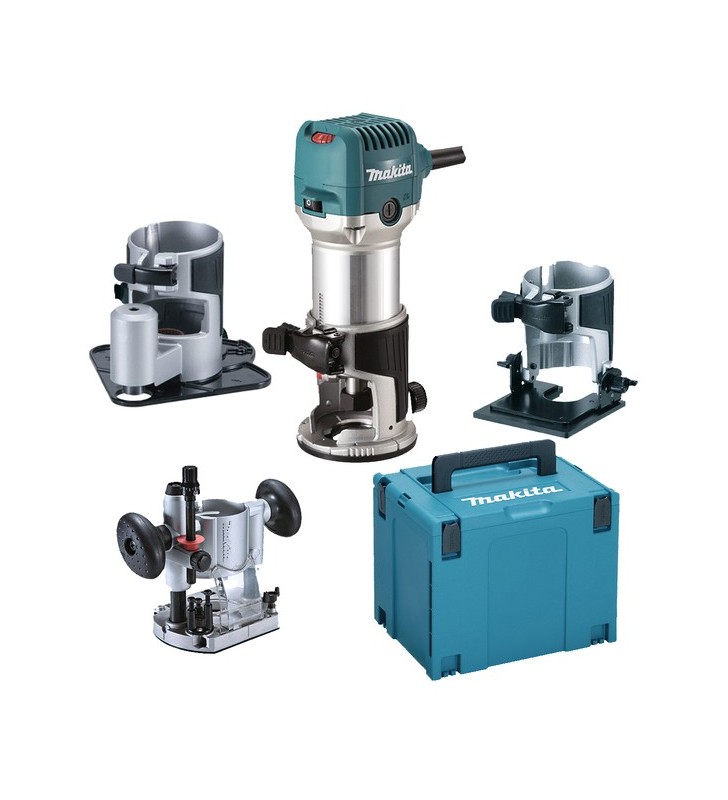 Makita - RT0702CX3J - Affleureuse-défonceuse 710W