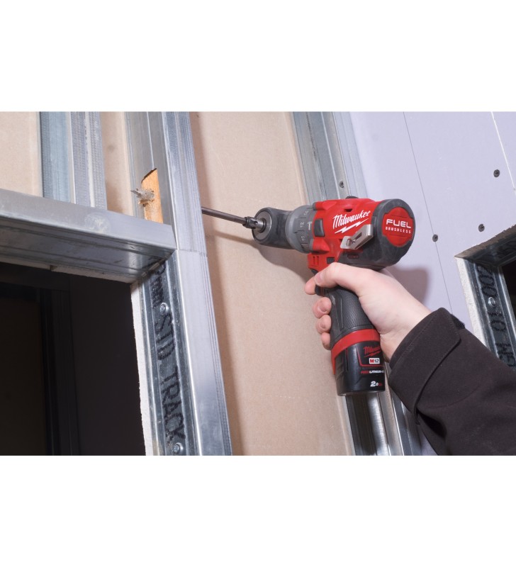 Milwaukee - 4933464138 - M12 FUEL™ Perceuse à percussion 6 en 1 avec mandrins amovibles