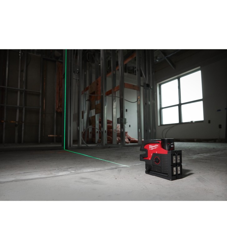 Milwaukee - 4933479203 - M12™ Laser vert 2 lignes 4 points