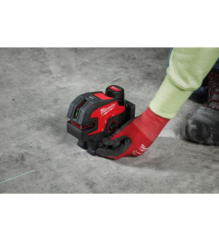 Milwaukee - 4933479203 - M12™ Laser vert 2 lignes 4 points
