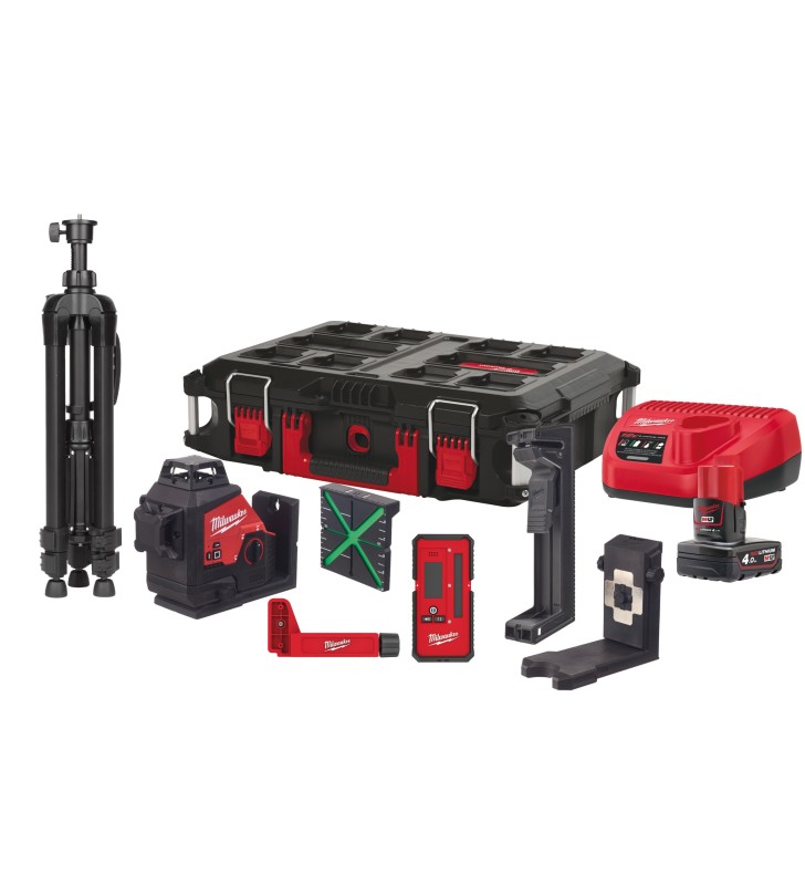 Milwaukee - 4933478960 - M12™ Laser vert 3 lignes 360°
