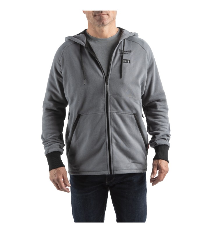 Milwaukee - 4932480070 - M12™ SWEAT À CAPUCHE CHAUFFANT - GRIS