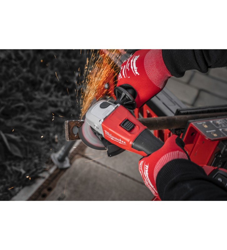 Milwaukee - 4933492643 - M18 Brushless Meuleuse d'angle avec interrupteur coulissant 125  mm