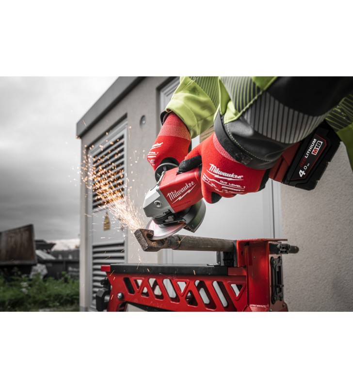 Milwaukee - 4933492644 - M18 Brushless Meuleuse d'angle avec interrupteur coulissant 125  mm