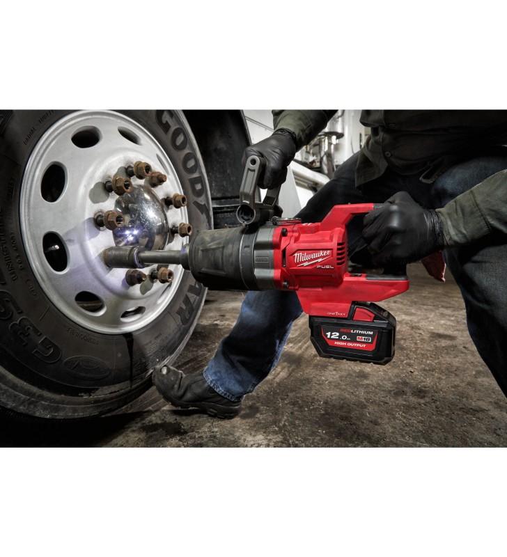 Milwaukee - 4933471756 - M18 FUEL™ ONE-KEY™ Boulonneuse 1″ à poignée D et nez long avec fixation O'Ring
