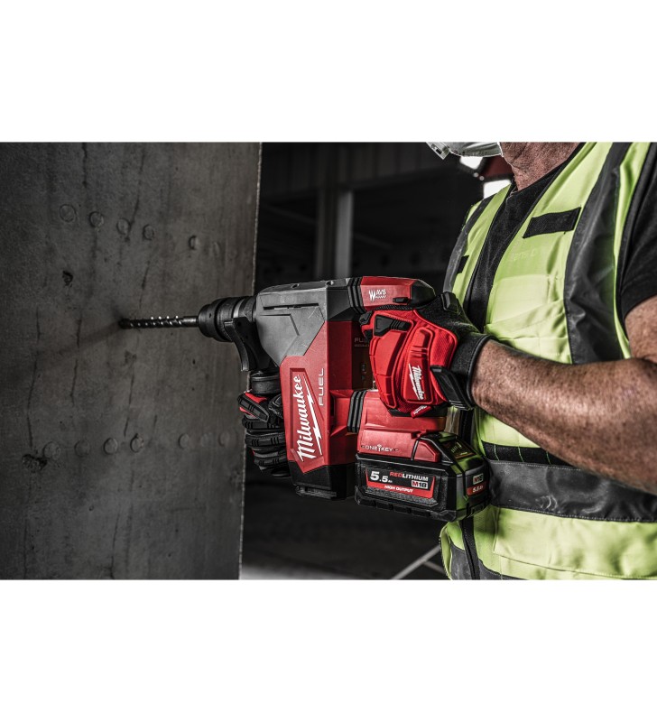Milwaukee - 4933478495 - M18 FUEL™ Perfo-Burineur SDS-Plus 32 mm ONE-KEY™ 4 modes avec mandrin FIXTEC™