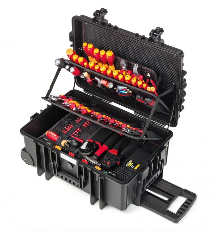 Wiha Kit d'outils d'électricien Competence XXL II 115 pièces 42069