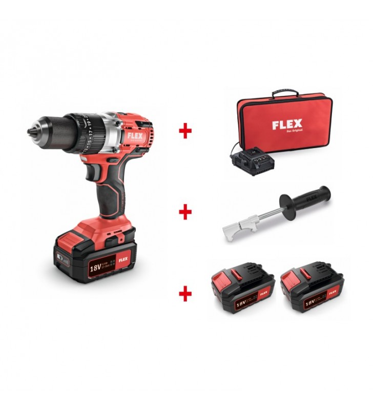 Set perceuse à percussion 18 volt FLEX 500.356