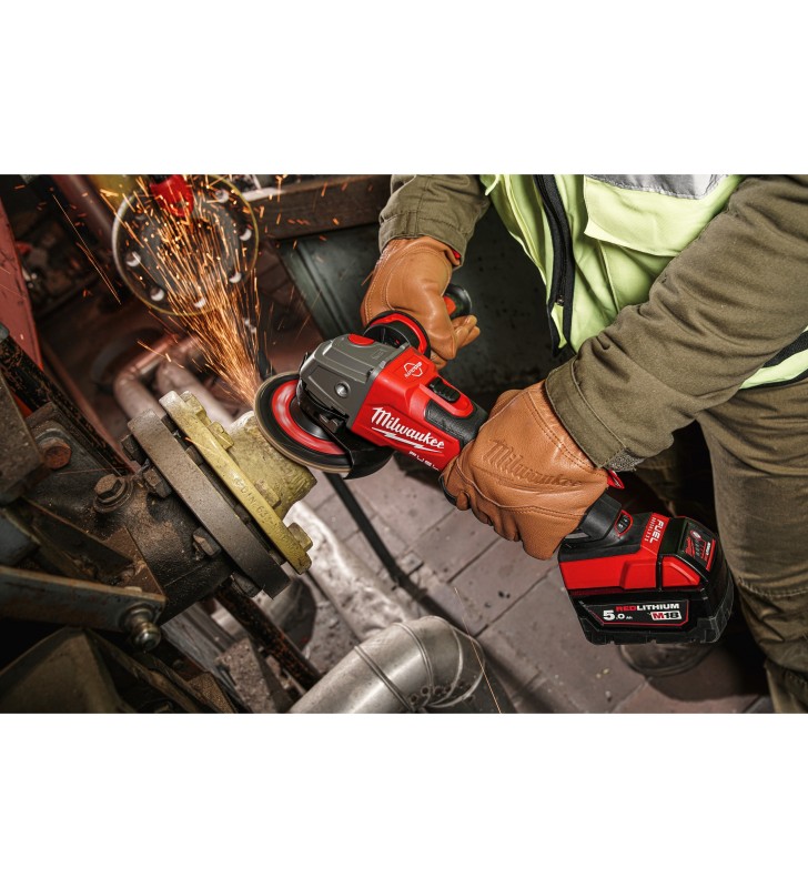 Milwaukee - 4933478436 - M18 FUEL™Meuleuse d'angle 125 mm avec variateur, interrupteur coulissant et frein