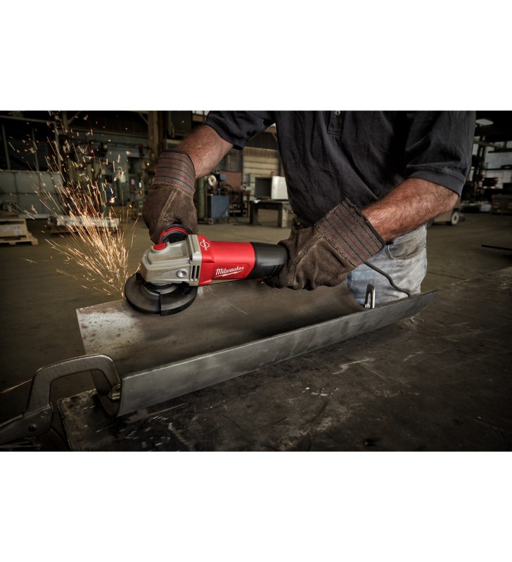 Milwaukee - 4933464998 - Meuleuse d'angle 1250W, gâchette “Homme mort” et frein