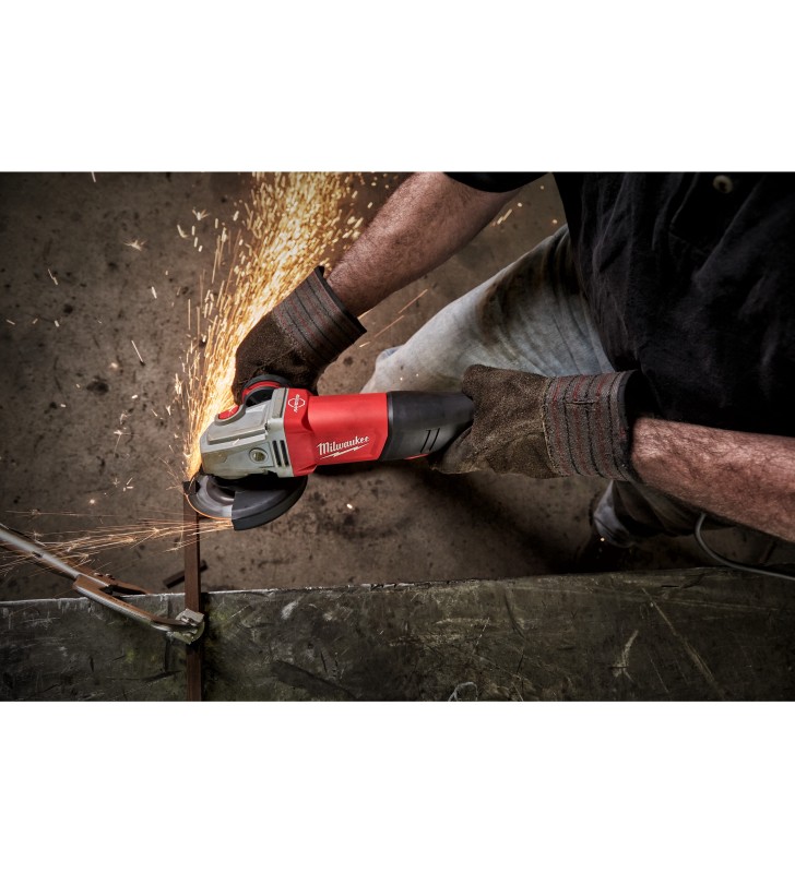 Milwaukee - 4933464998 - Meuleuse d'angle 1250W, gâchette “Homme mort” et frein