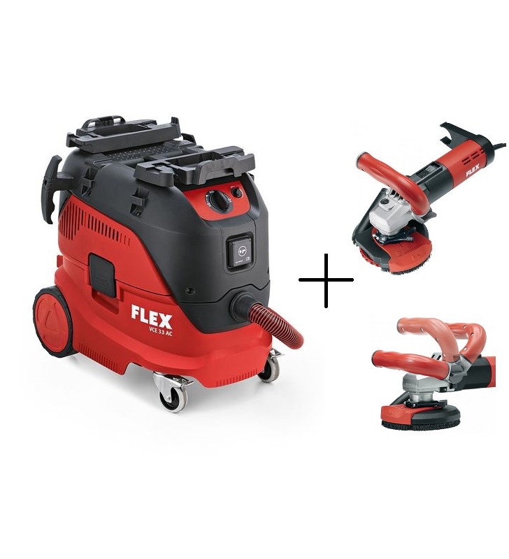 Set FLEX aspirateur VCE 33 L AC + meuleuse béton LD 15-10-125R