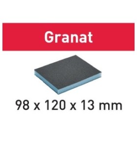 Festool - Eponge de ponçage 98x120x13 800 GR/6 Granat