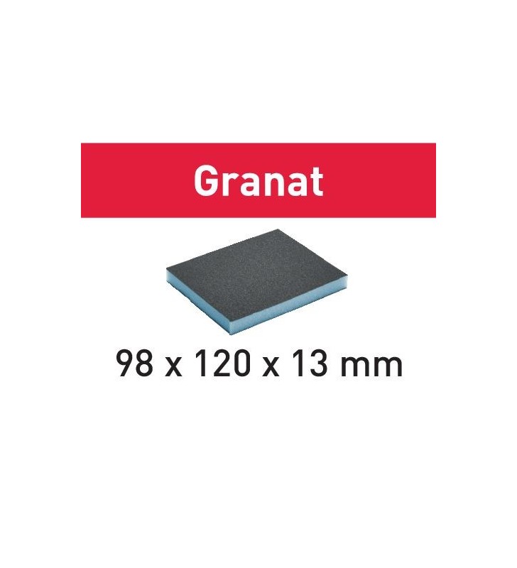 Festool - Eponge de ponçage 98x120x13 800 GR/6 Granat