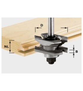 Festool - Fraise à rainurer/profiler HW S8 D46 x D12-NT