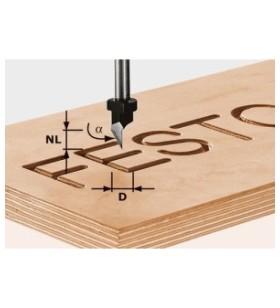 Festool - Fraise à graver HW S8 D11/60°