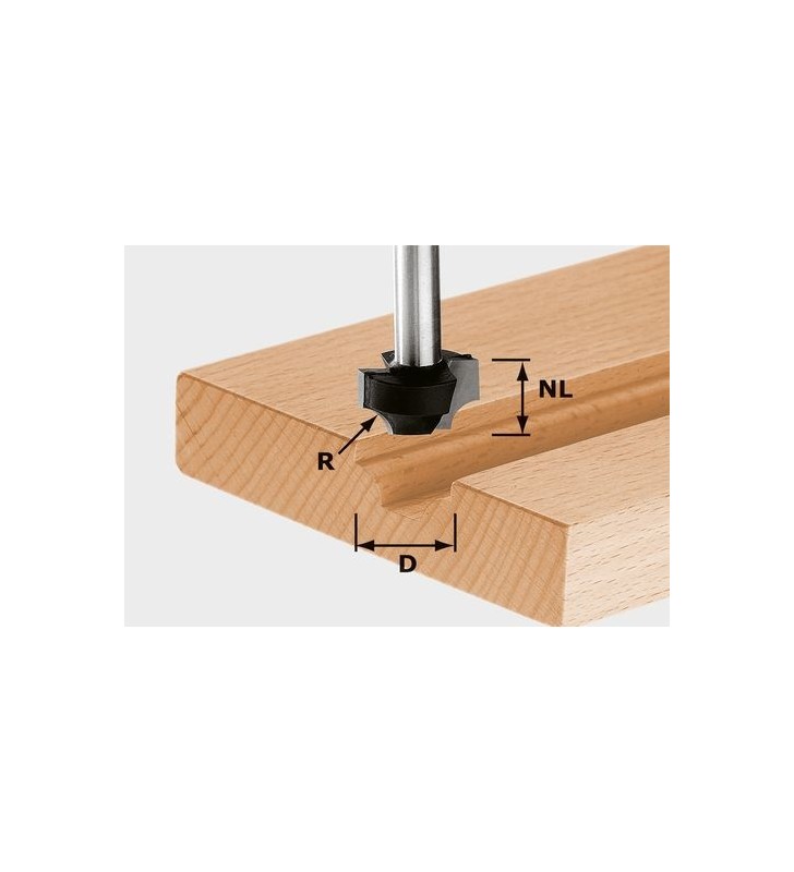 Festool - Fraise quart de rond HW S8 D23/R6