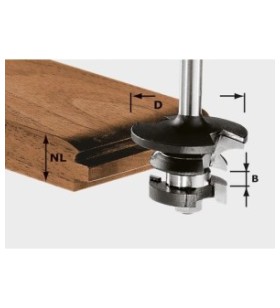 Festool - Fraise contre-profil pour languette HW S8 D43/21 A/KL