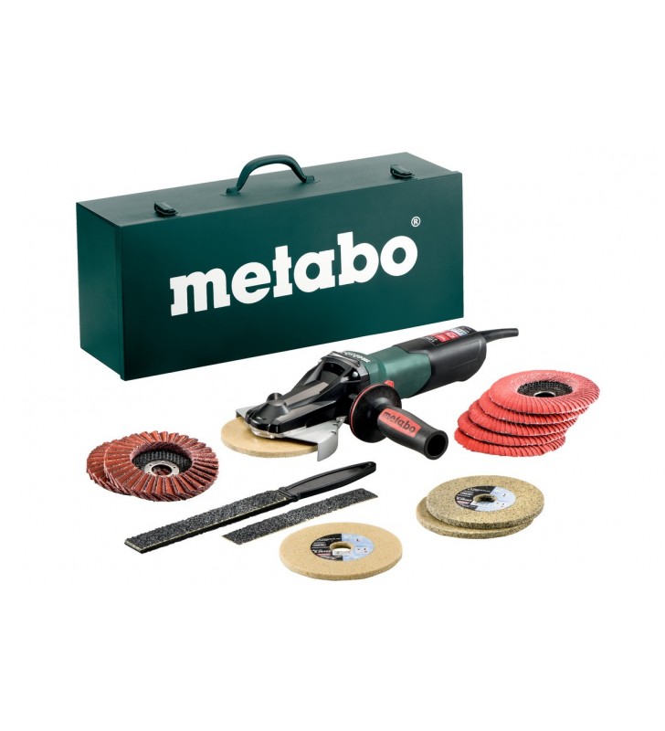 Metabo - Meuleuse d'angle à tête plate WEVF 10-125 Quick Inox Set