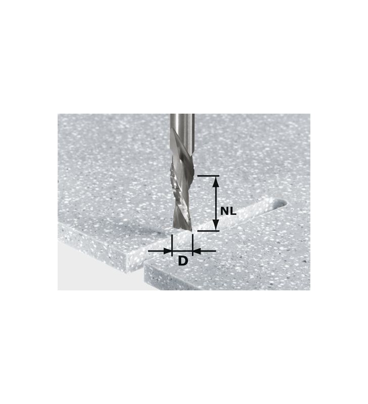 Festool - Fraise de dégrossissage/finition HW Spi D12/42 LD ss S12