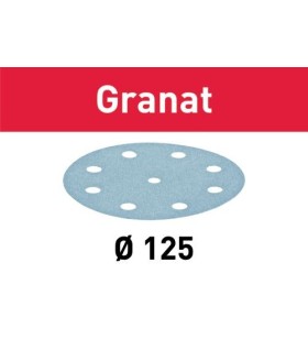 Festool - Abrasif STF D125/8 P80 GR/10 Granat