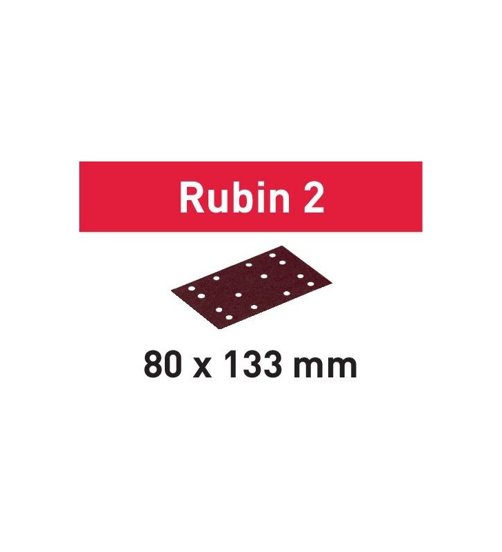 Festool - Abrasifs STF 80X133 P100 RU2/50 Rubin 2