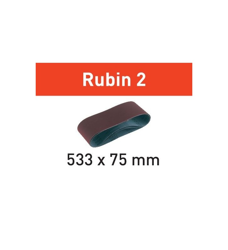 Festool - Bandes abrasives L533X 75-P150 RU2/10 Rubin 2