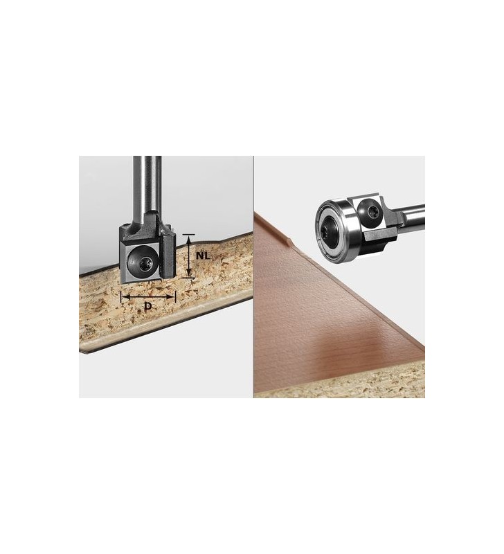 Festool - Plaquettes réversibles pour fraise à affleurer S8 HW D19 12x12 KL OFK