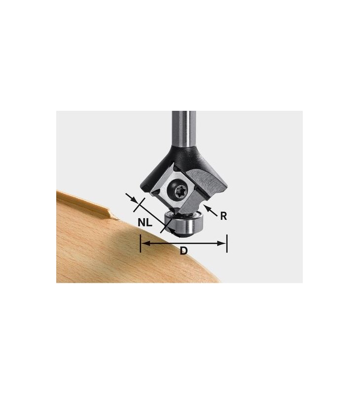 Festool - Plaquettes réversibles pour fraise à moulurer S8 HW R1,5 D28 KL12,7 MFK