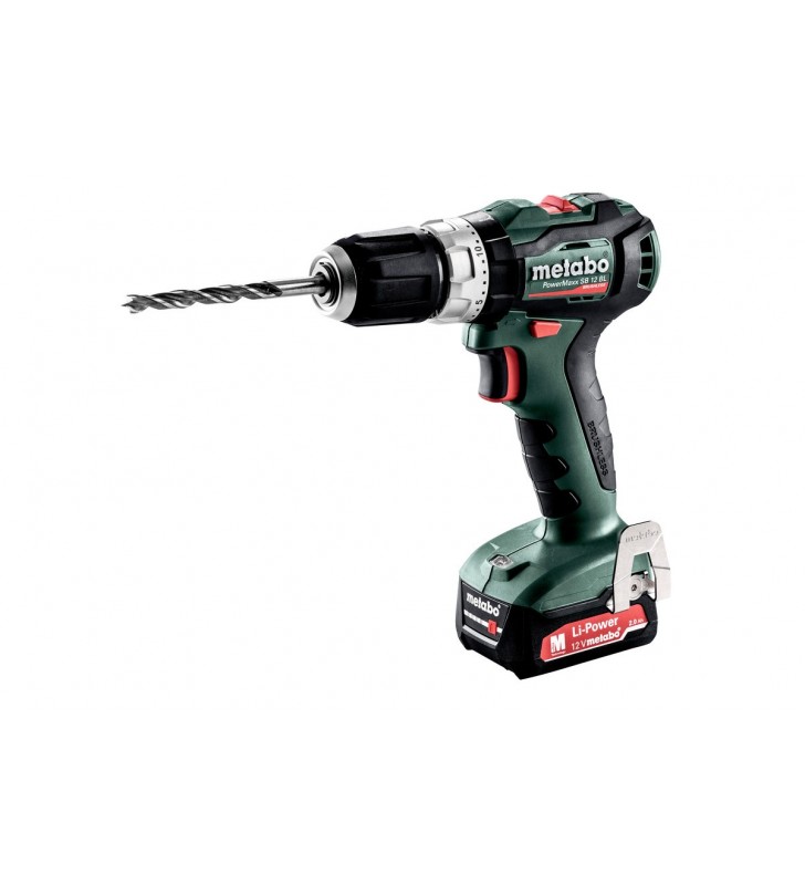 Metabo - Perceuse à percussion sans fil PowerMaxx SB 12 BL