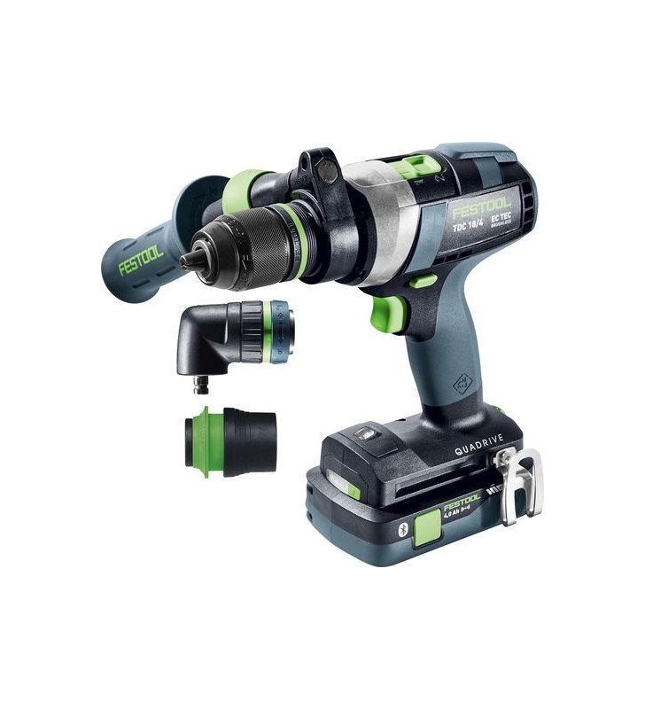 Festool - Perceuse-visseuse compacte sans fil TDC 18/4 5,0/4,0 I-Set QUADRIVE