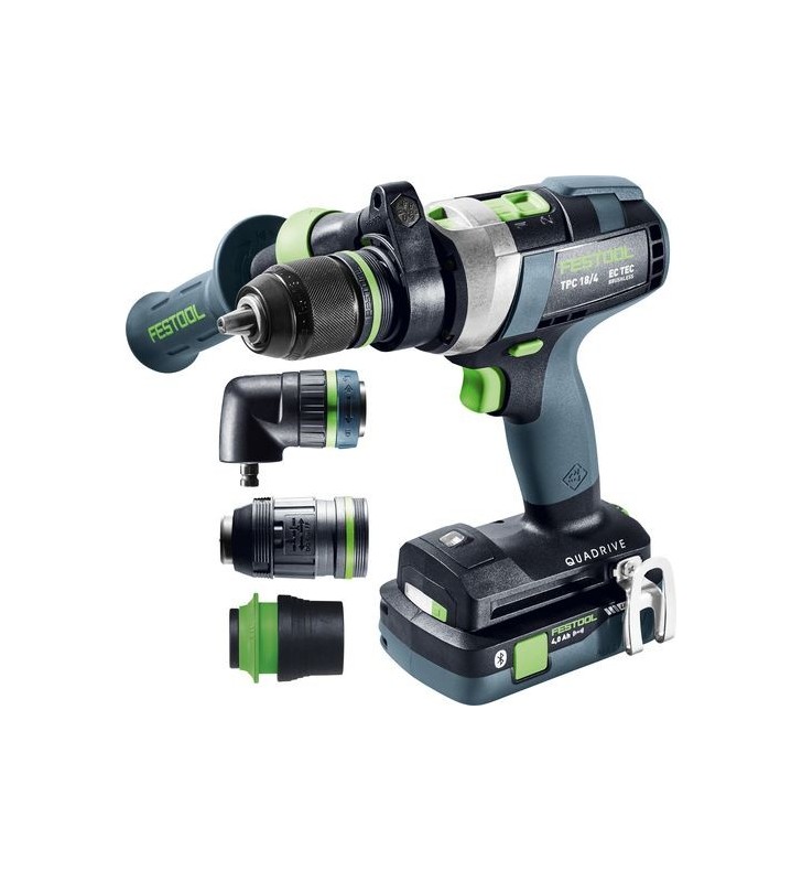 Festool - Perceuse à percussion sans fil TPC 18/4 5,0/4,0 I-Set/XL QUADRIVE